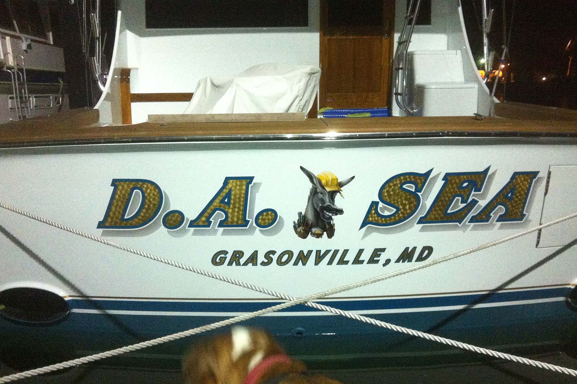 D.a.sea, Grasonville Maryland Boat Transom BOATS TRANSOM ARTWORK