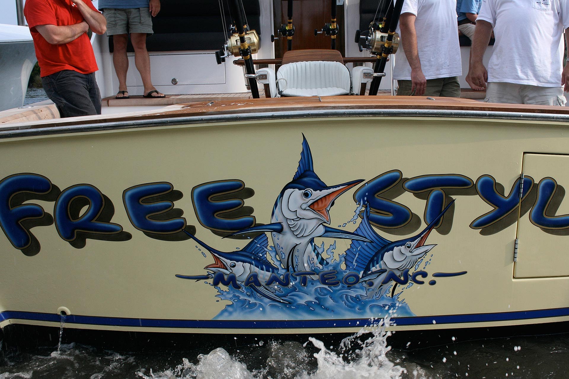 Free Style, Manteo North Carolina Boat Transom BOATS TRANSOM ARTWORK